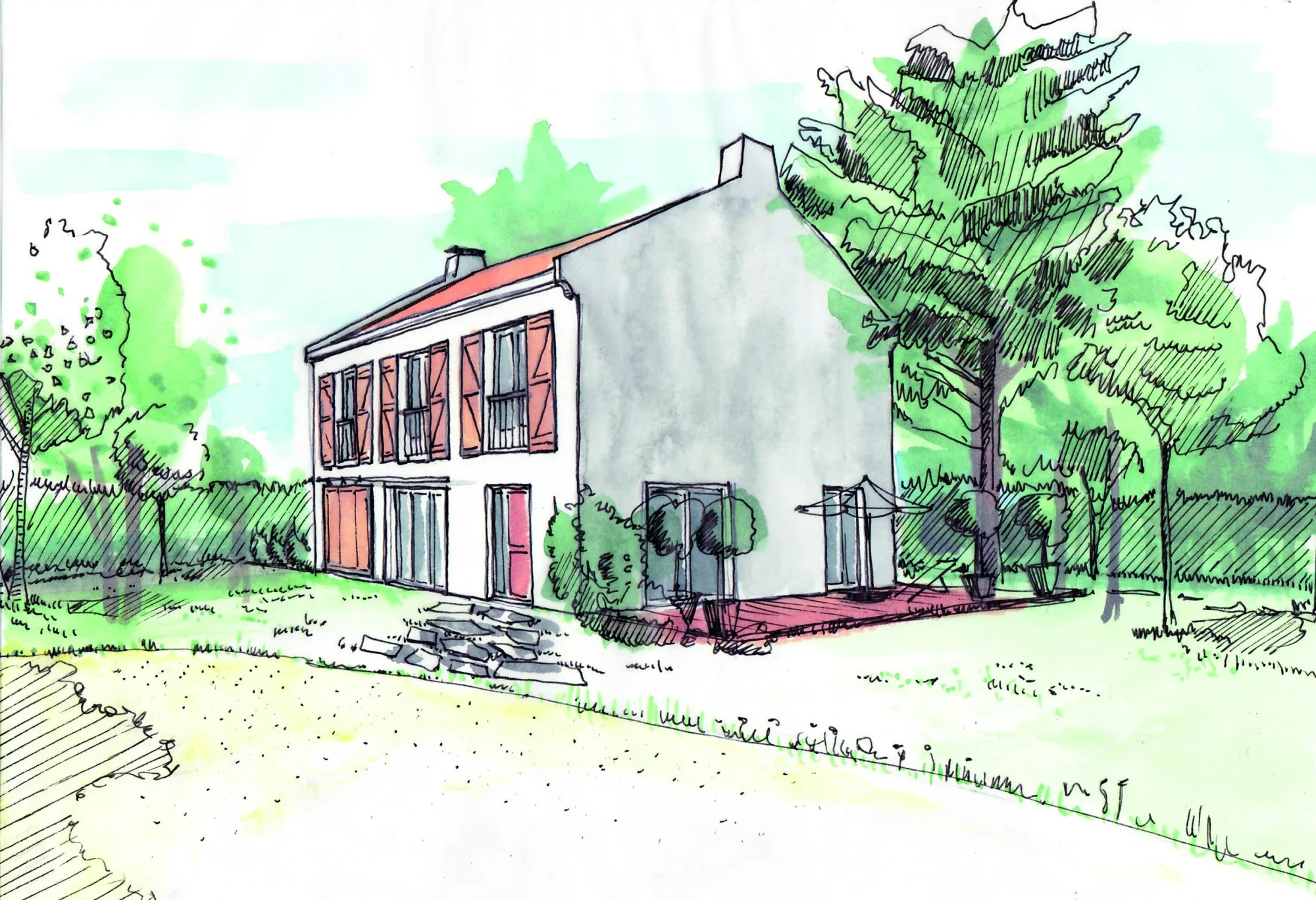 Pavillon nantais à Haute Goulaine — Vincent Souquet Architecture — photo 1