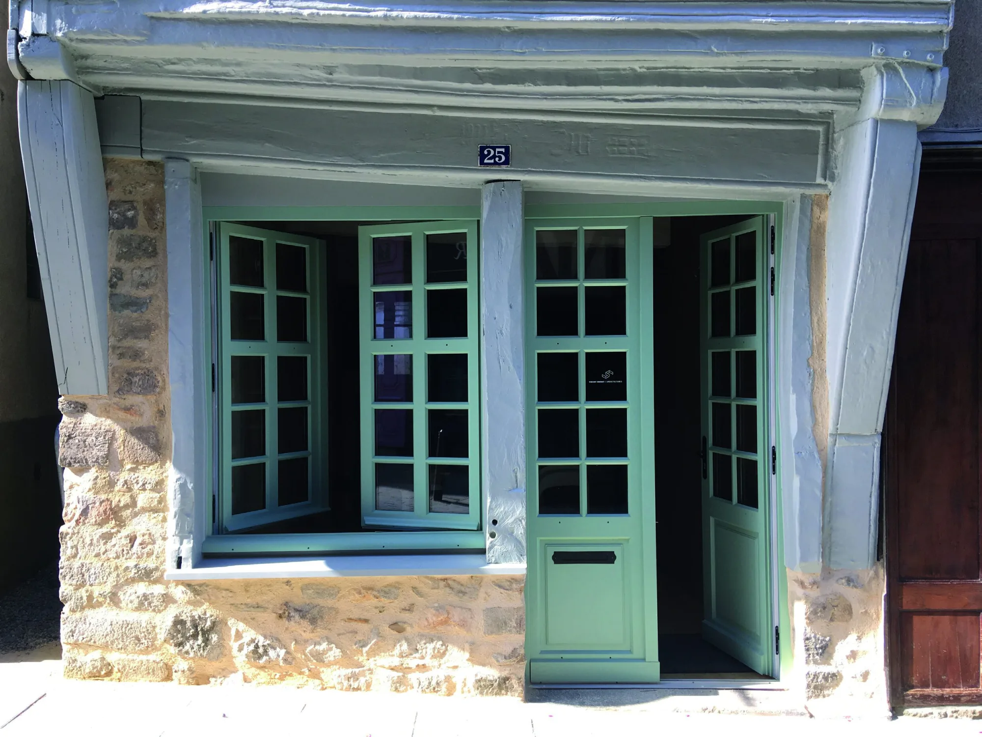 Maison à pans de bois à Châteaugiron — Secteur AVAP — Vincent Souquet Architecture — photo 1